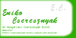 eniko cseresznyak business card